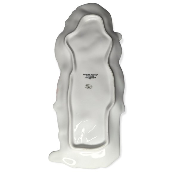 Fitz & Floyd Essential Snack Therapy Santa Plate - Picture 7 of 11